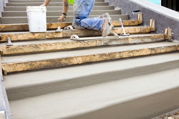 Concrete Steps Pouring in Allen