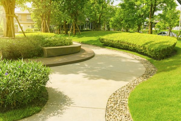 Cement Walkway Installation in Allen