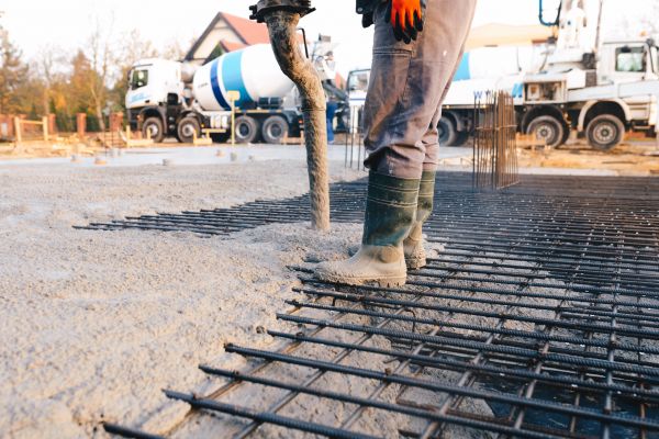 Poured Foundation Installation in Allen