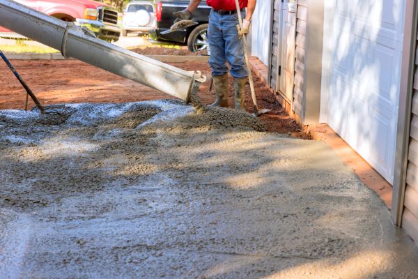 Cement Driveway Pouring in Allen
