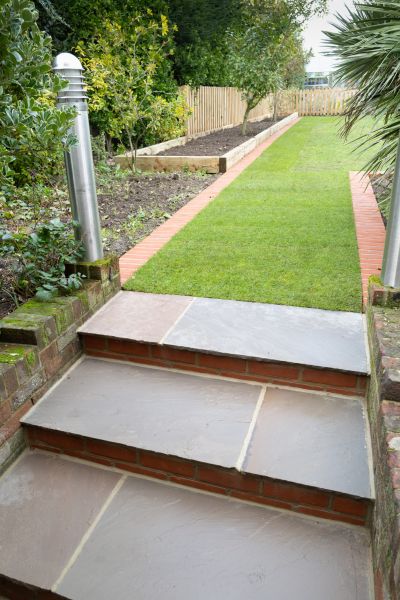 Backyard Steps Installation in Allen