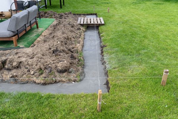 Cement Footer Installation in Allen
