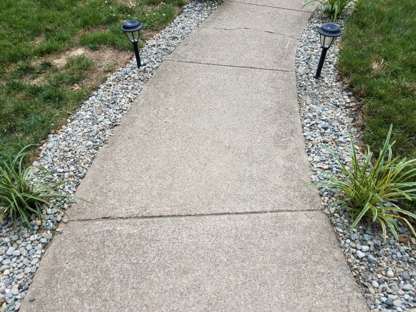 Cement Path Construction in Allen